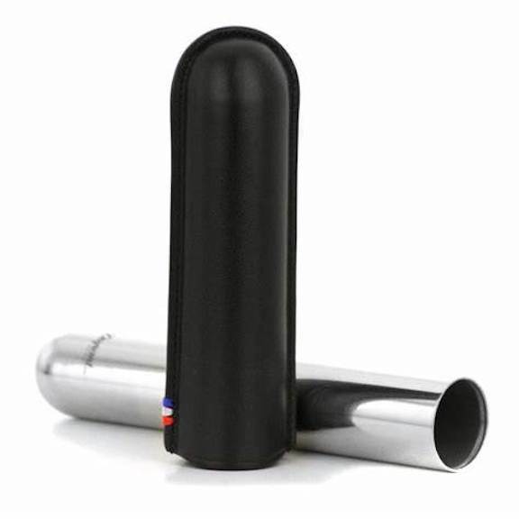 S.T. Dupont Leather & Metal Adjustable Cigar Case For 1 Cigar 183000 New In Box