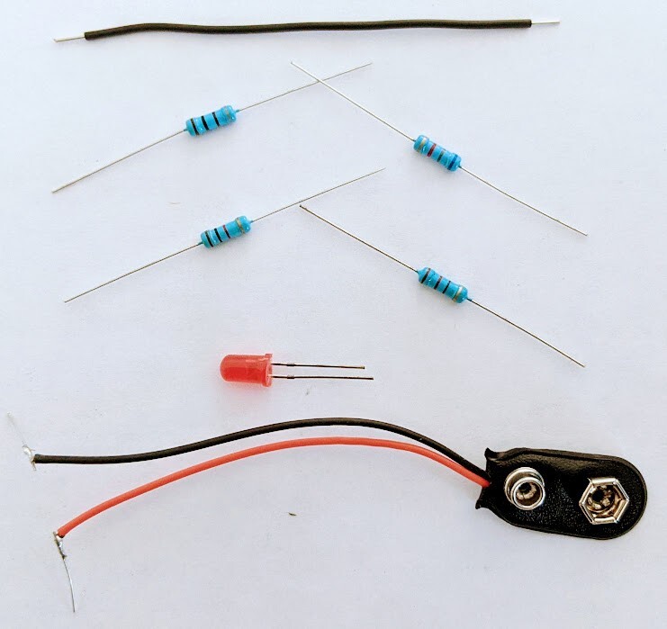 ELECTRONICS DISCOVERY WORKSHOP- Kit#01- "The RESISTOR CHALLENGE" #edw-mc1-01