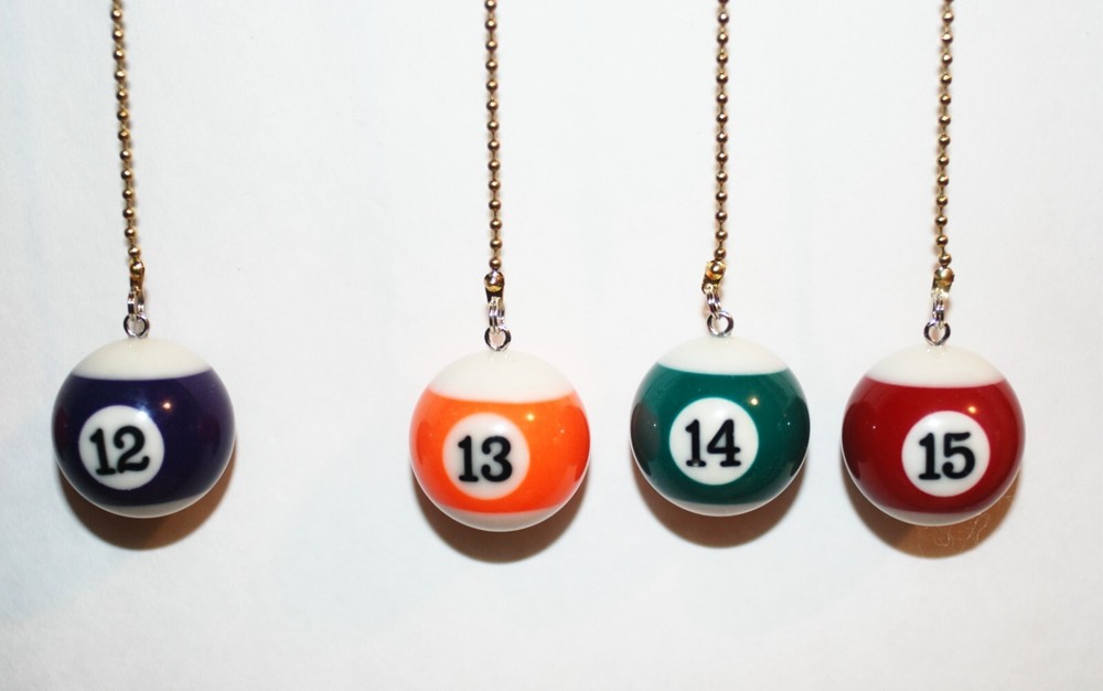 pool ball ceiling fan chain pulls