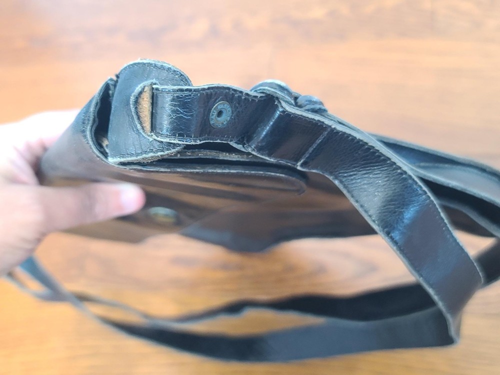 WWII US Navy WAVES Leather Purse Women's Uniform Handbag Original 1940s Named