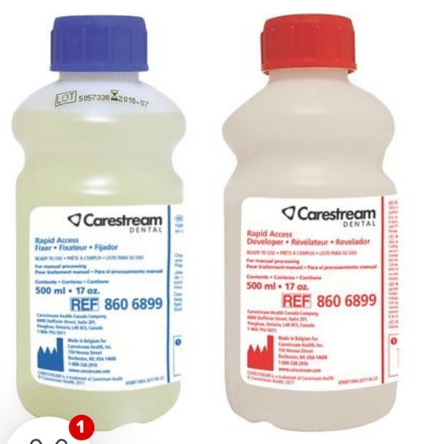 Carestream Rapid Access Developer & Fixer 500 mL 6/Pk PN:8606899
