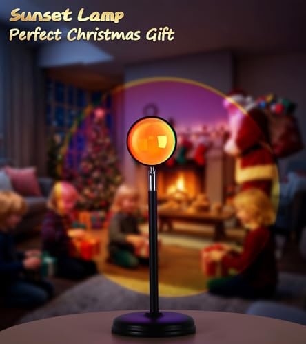 Sunset Lamp Projector,Multicolor Changing Night Light 360 Degree Switch Control