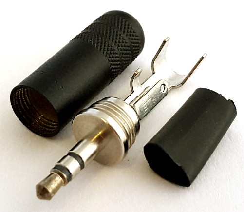 35HDBN SWITCHCRAFT STEREO MINI PLUG CONNECTOR (5/PK)