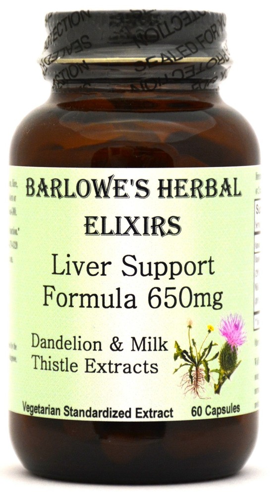 LIVER SUPPORT FORMULA - Dandelion & Milk Thistle Extract | 650 mg Per Capsule