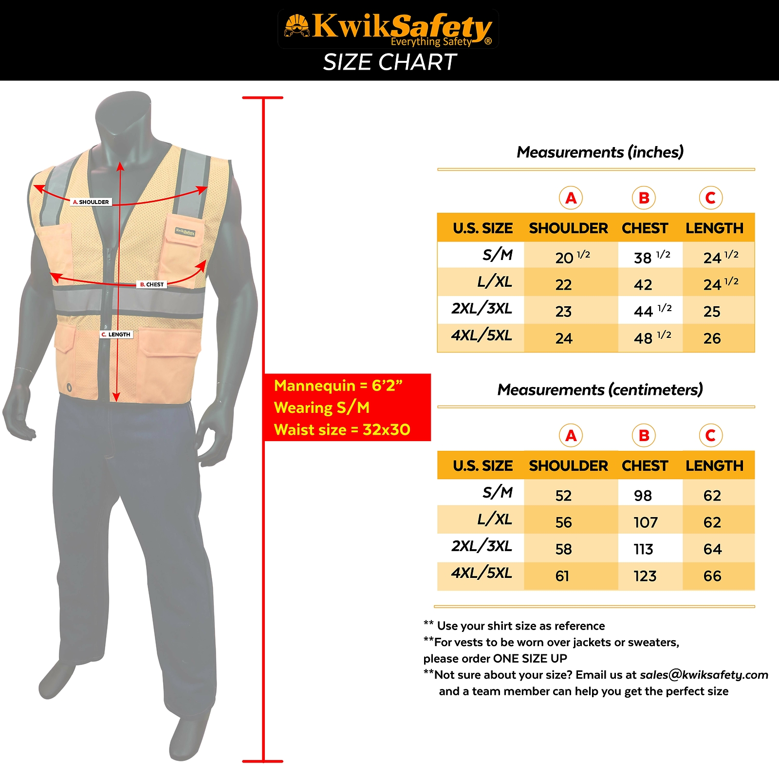 KwikSafety OFFICIAL (BLACK TRIM) Safety Vest