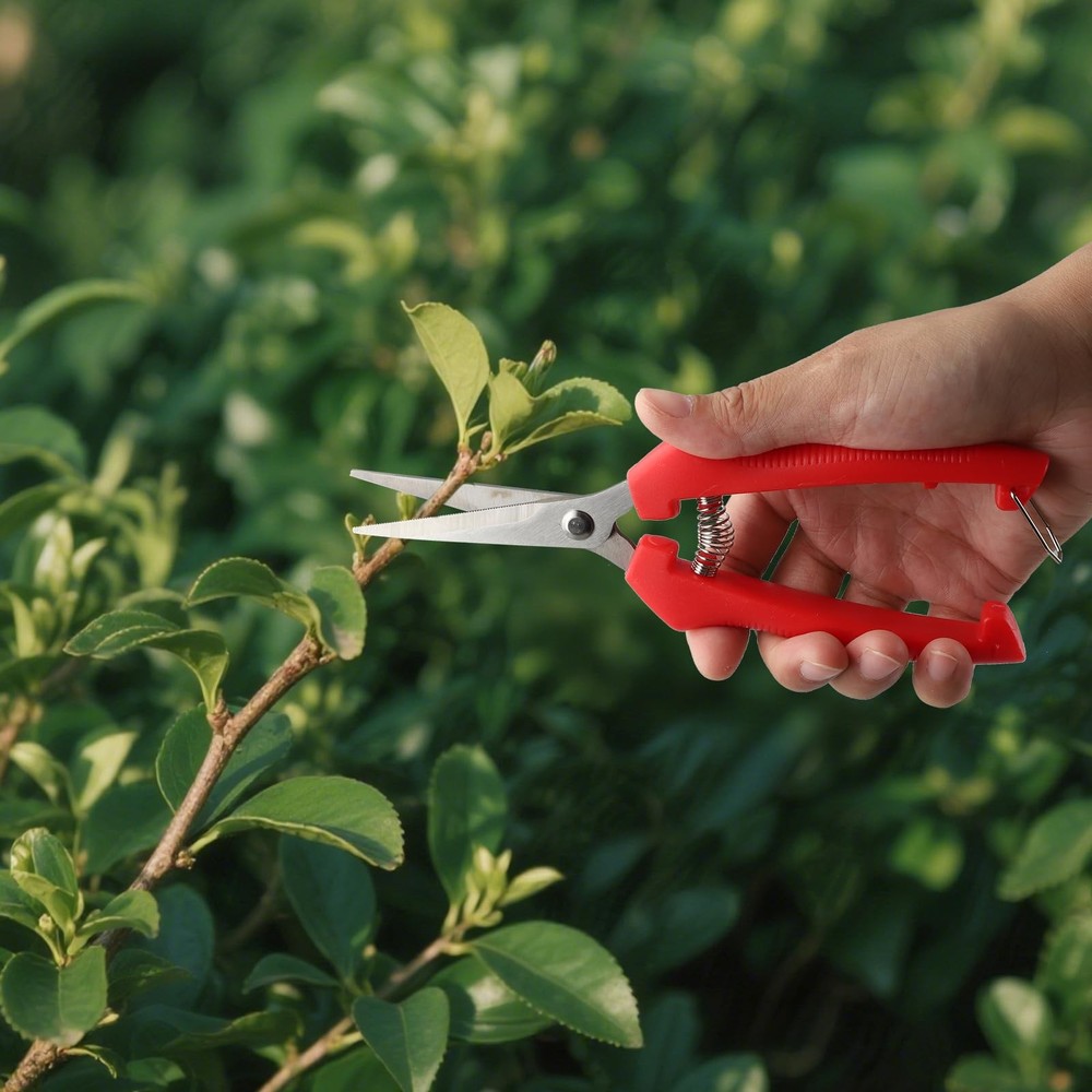 2 Pcs Extra Long Pruning Scissors, Stainless Steel Sharp Gardening Shears Pla...