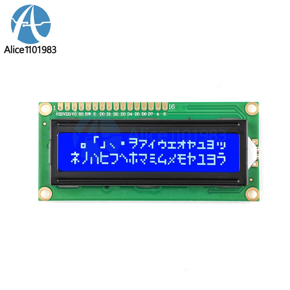 1602 16x2 Character LCD Display Module HD44780 Controller Blue Blacklight