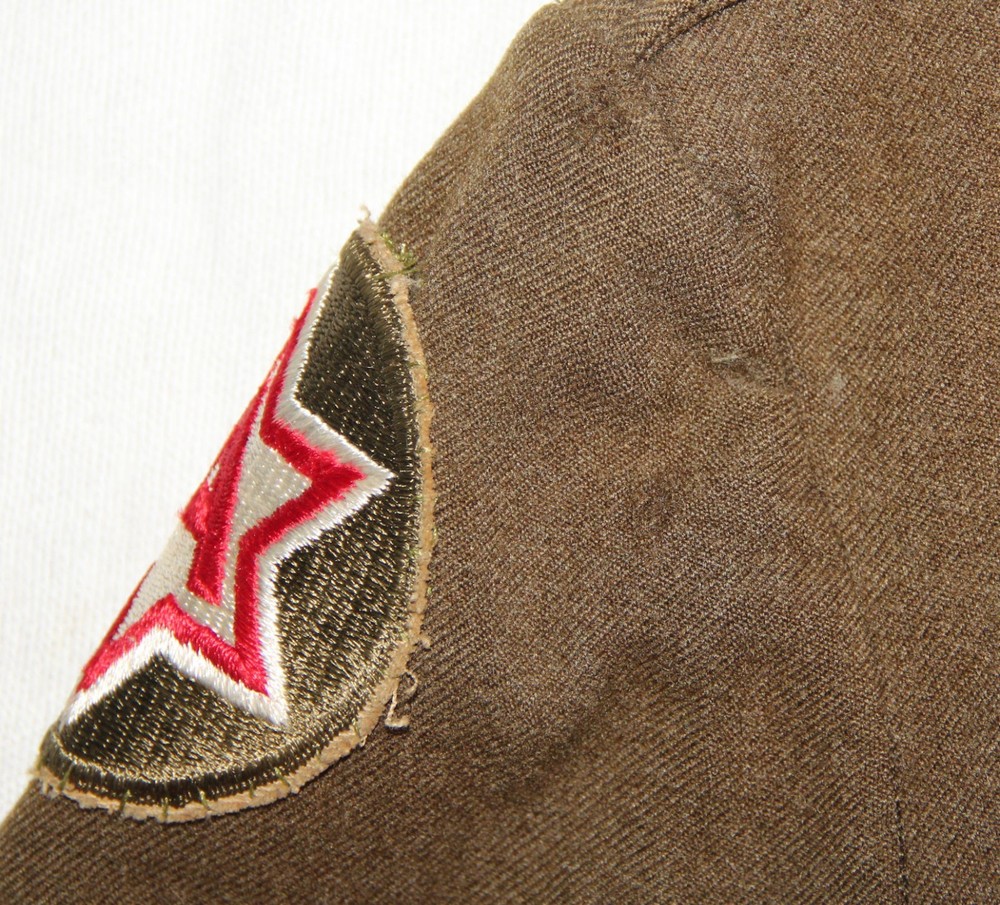 ORIGINAL PRE-WWII 4 POCKET UNIFORM WITH 6TH DIVISION AND INSIGNIA