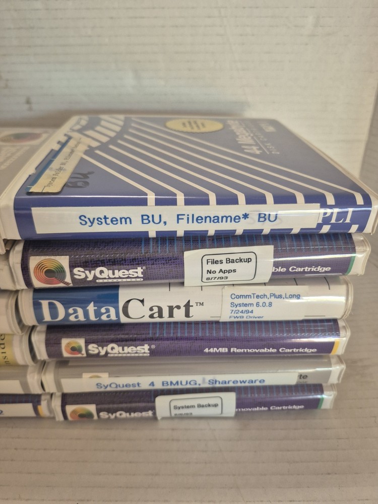 12 Vintage Computer 5.25" Removable Hard Disk Cartridge Datacart UNTESTED