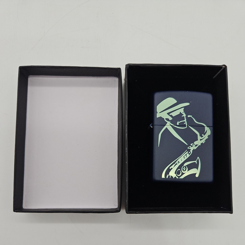 Zippo Lighter Jazz Saz Player Commemorative