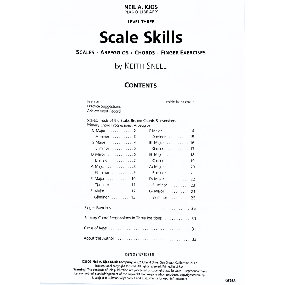 Scale Skills, Level 3