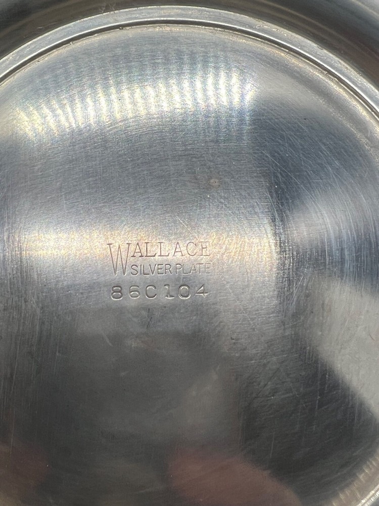 Wallace Silver Covered Dish 86c104 Acorn Lid