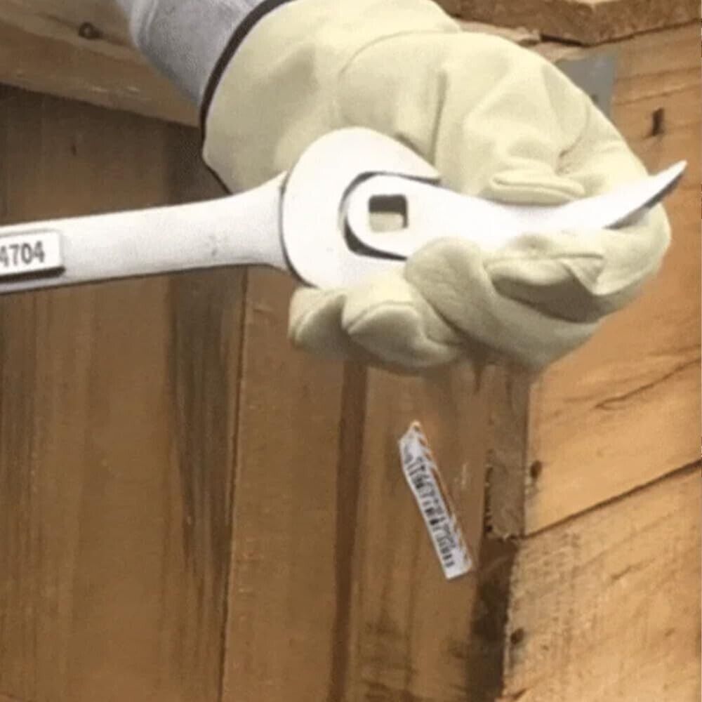 Fits 3/8" Crowbar Adapter Head Tools Adjustable Angle Head Extra-Strong Pry Bar