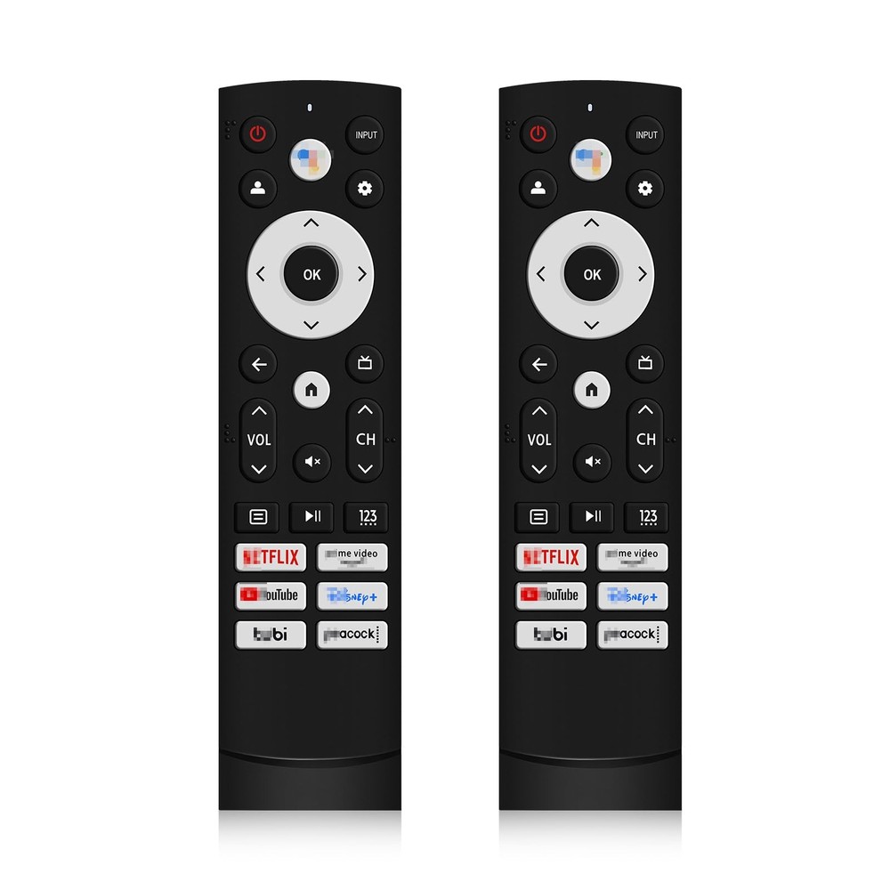 2 PC Replacement Remote Control for Hisense Smart Google TV Series,for Black