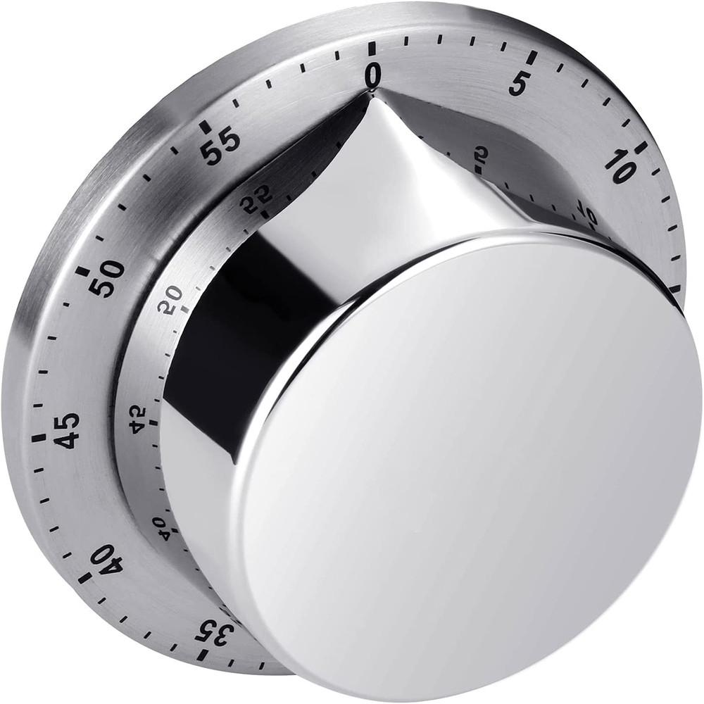 Kitchen Timer, Chef Cooking Timer Clock with Loud Alarm, No Batteries Required,