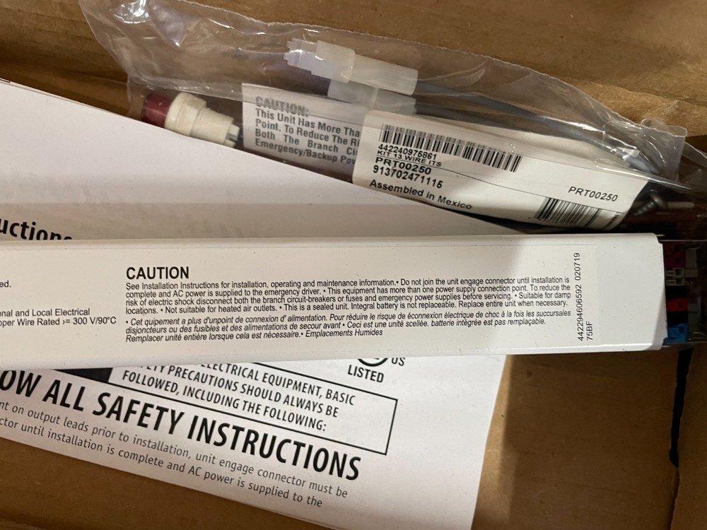 Bodine BSL10LST Self Testing LED Emergency Lighting Driver Class 2 Output New