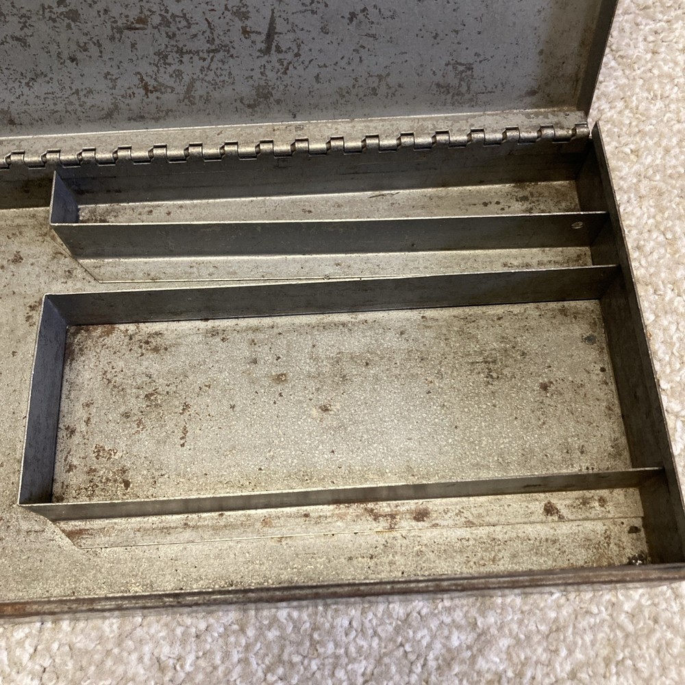 VINTAGE Crescent Tools METAL BOX FOR 3/8” DRIVE SOCKET SET - NO TOOLS