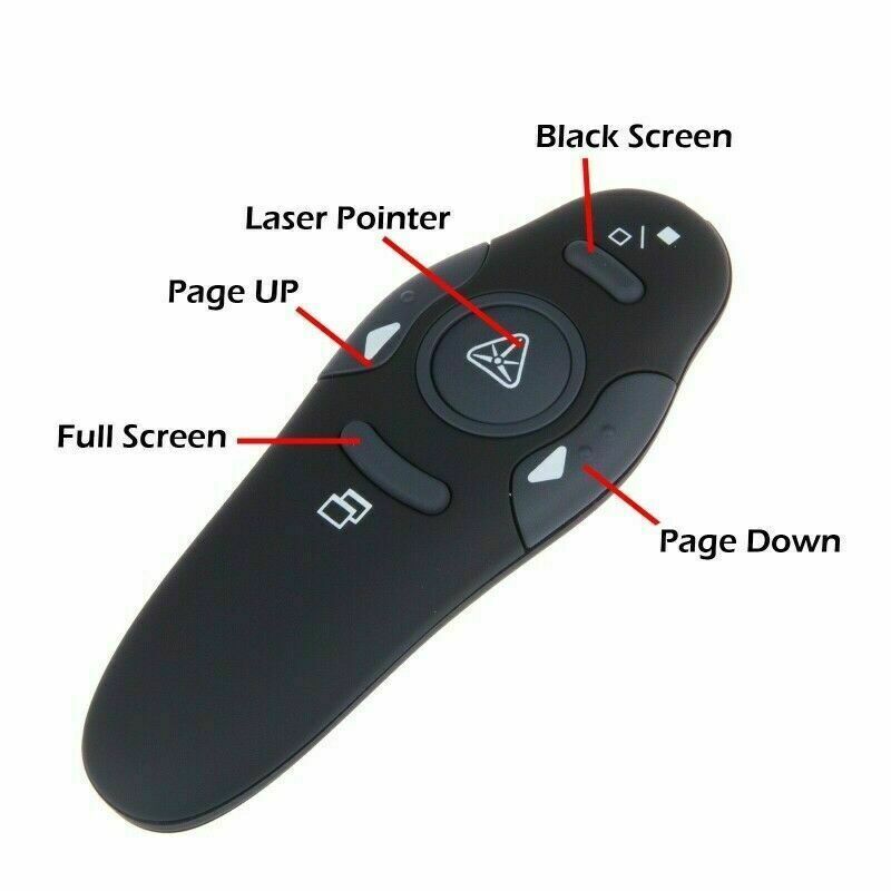 USB Powerpoint Clicker Wireless Remote Control PPT Presenter Pointer Pen NLK
