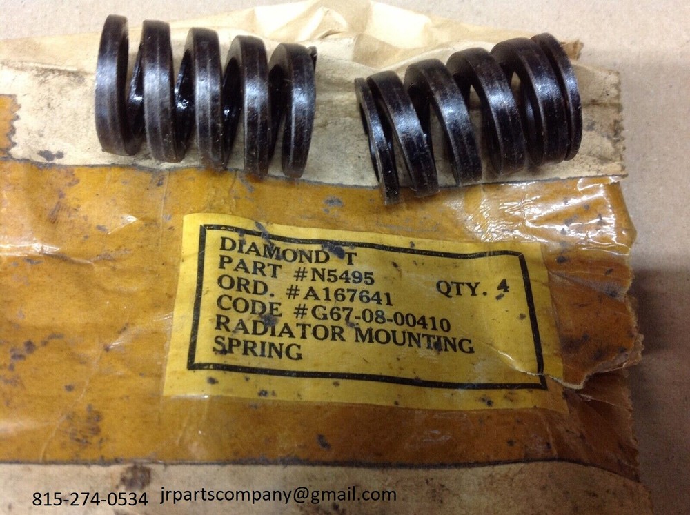 Half Track Lower Radiator Mounting Vibration Spring Set