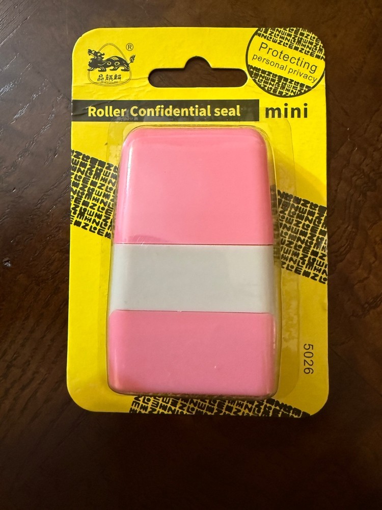 Pack 2 Identity Theft Protection Roller Stamp Guard ID Privacy Confidential Data