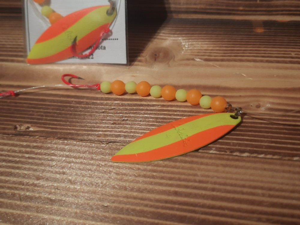 3-Hook Crawler Harness - Size #4 Willow Blade - 4'/48" - 15lb - Size #4 Hooks