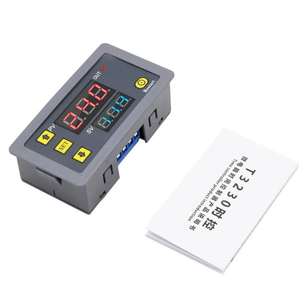 Cycle Timer Digital Delay Relay Programmable 110220V 20A with LED Display