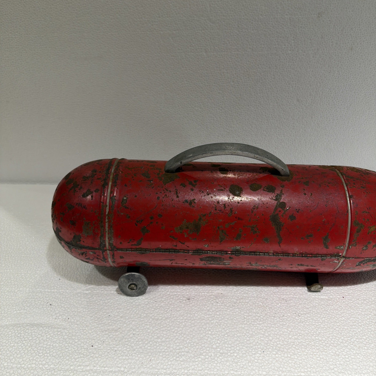 Vintage Blackhawk Torpedo Tool Box Garage Tools Hot Rod Red Rocket Style 1950's