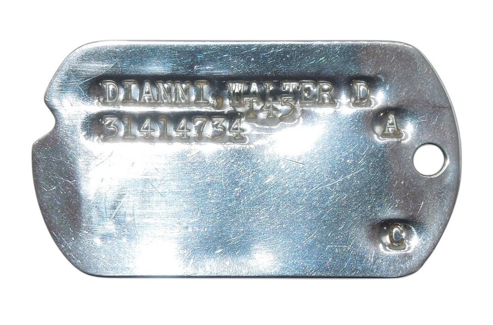 Original WWII US Named Army Dog Tag 1945 CA6