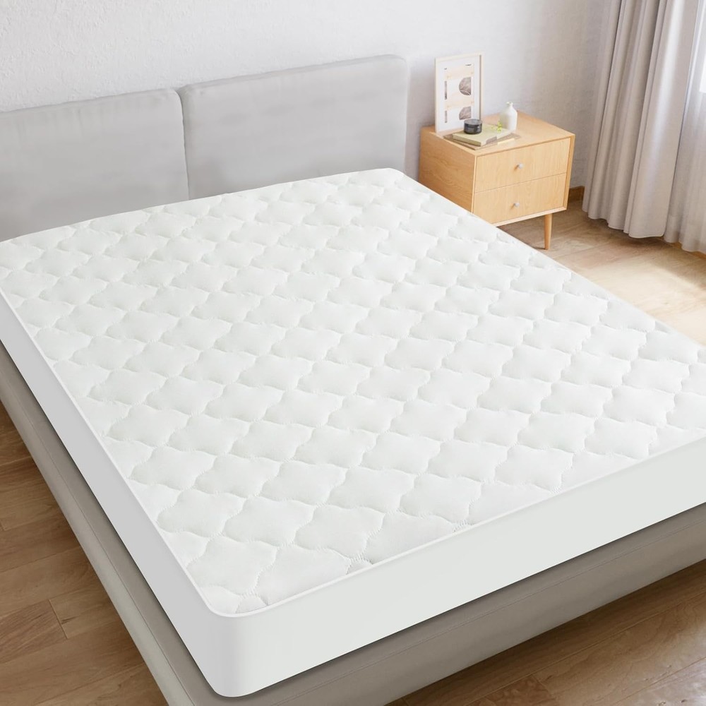 Full Size Mattress Protector Pad Waterproof Quilted Breathable & Cooling Full