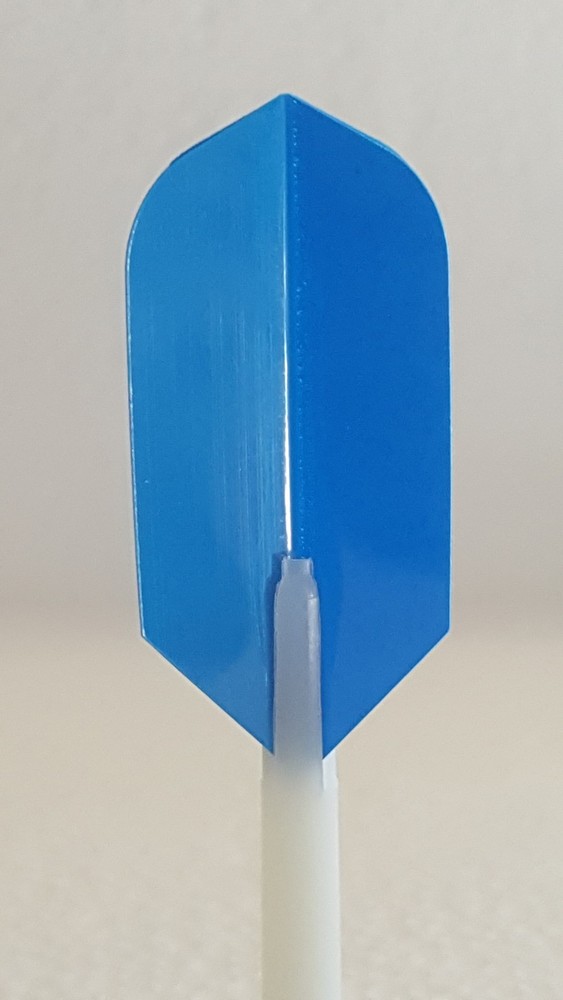 Blue Slim Poly Royal Hard Dart Flight