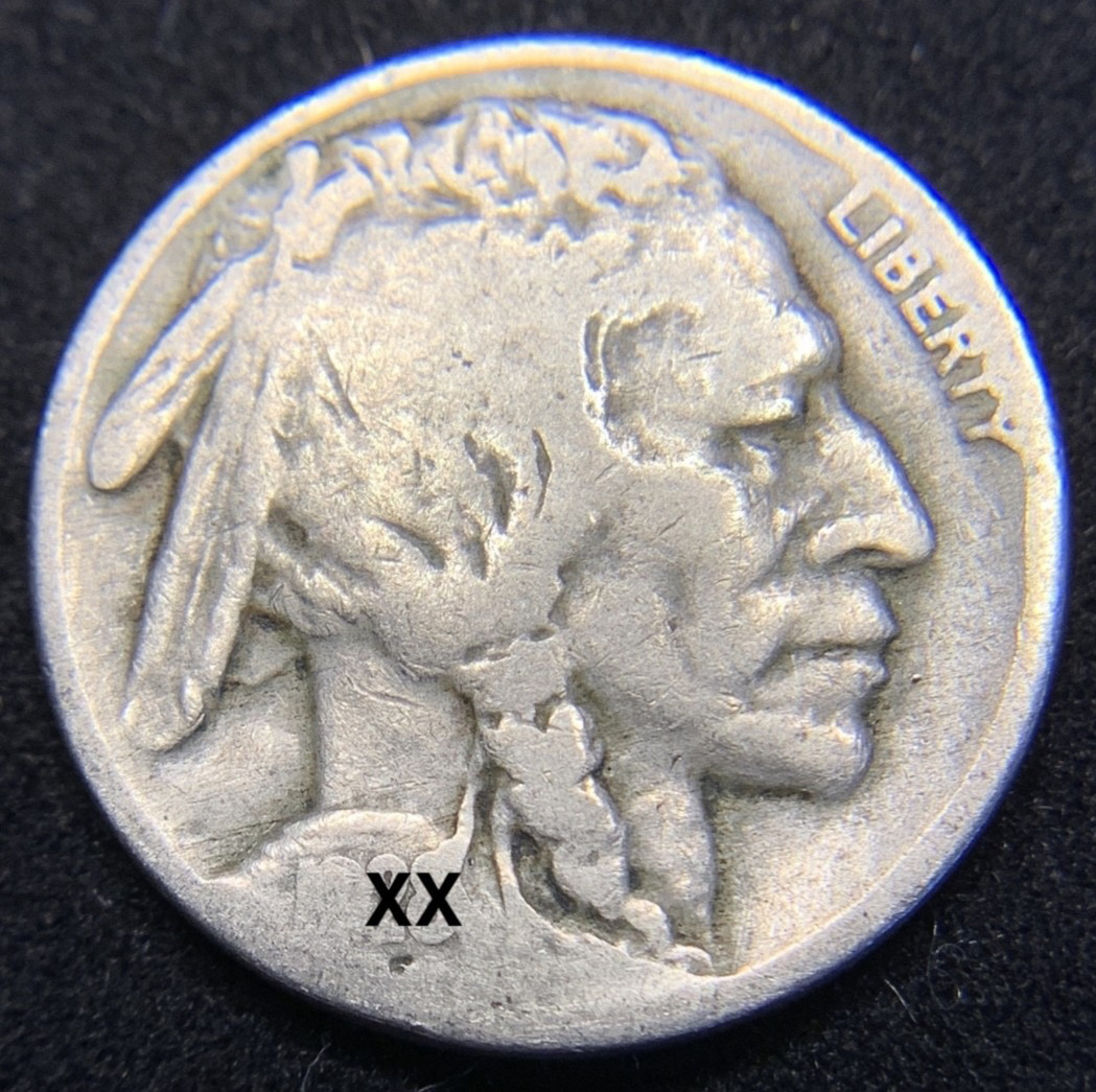 1 Buffalo Nickel - Indian Head Coin - 1913-1938 - US Mint - 5 Cents [Circulated]