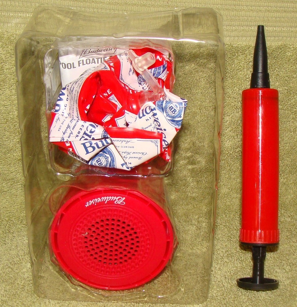 NIB, Budweiser Pool Floatie Bluetooth Speaker/Drink Holder
