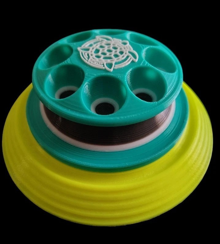 The SandTurtle - (Mint ❄️, Gray 🌪️, Yellow 🫠) W/ 6" Hook and Loop Backer