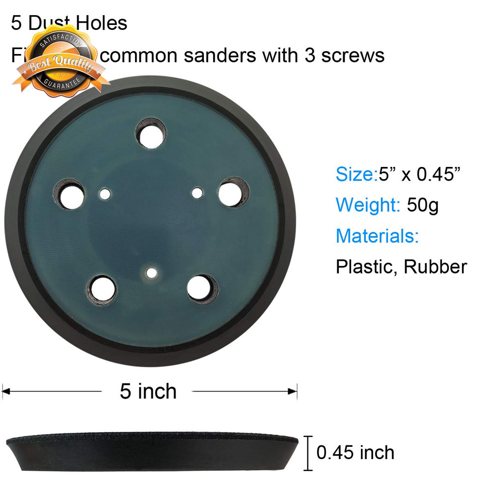 5 Inch Sander Pad Hook Loop Replacement for 333 333VS Random Orbit