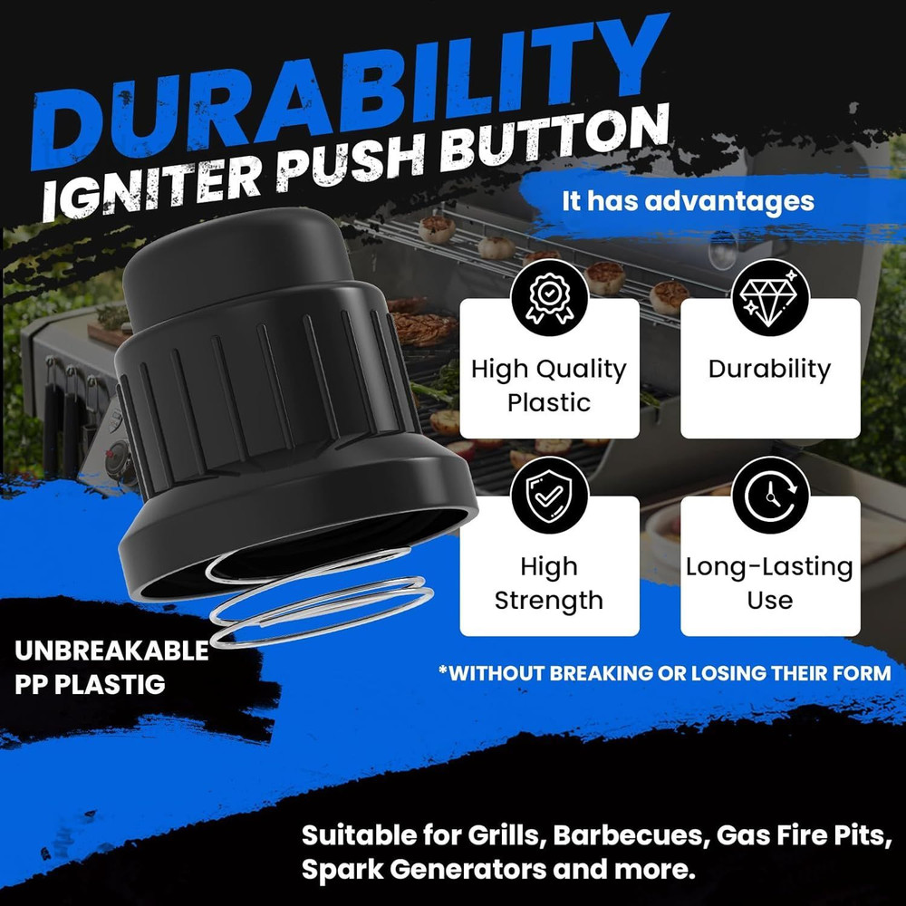 Griddle Igniter Knobs Replacement for Blackstone, 4 Pack AA and AAA Battery