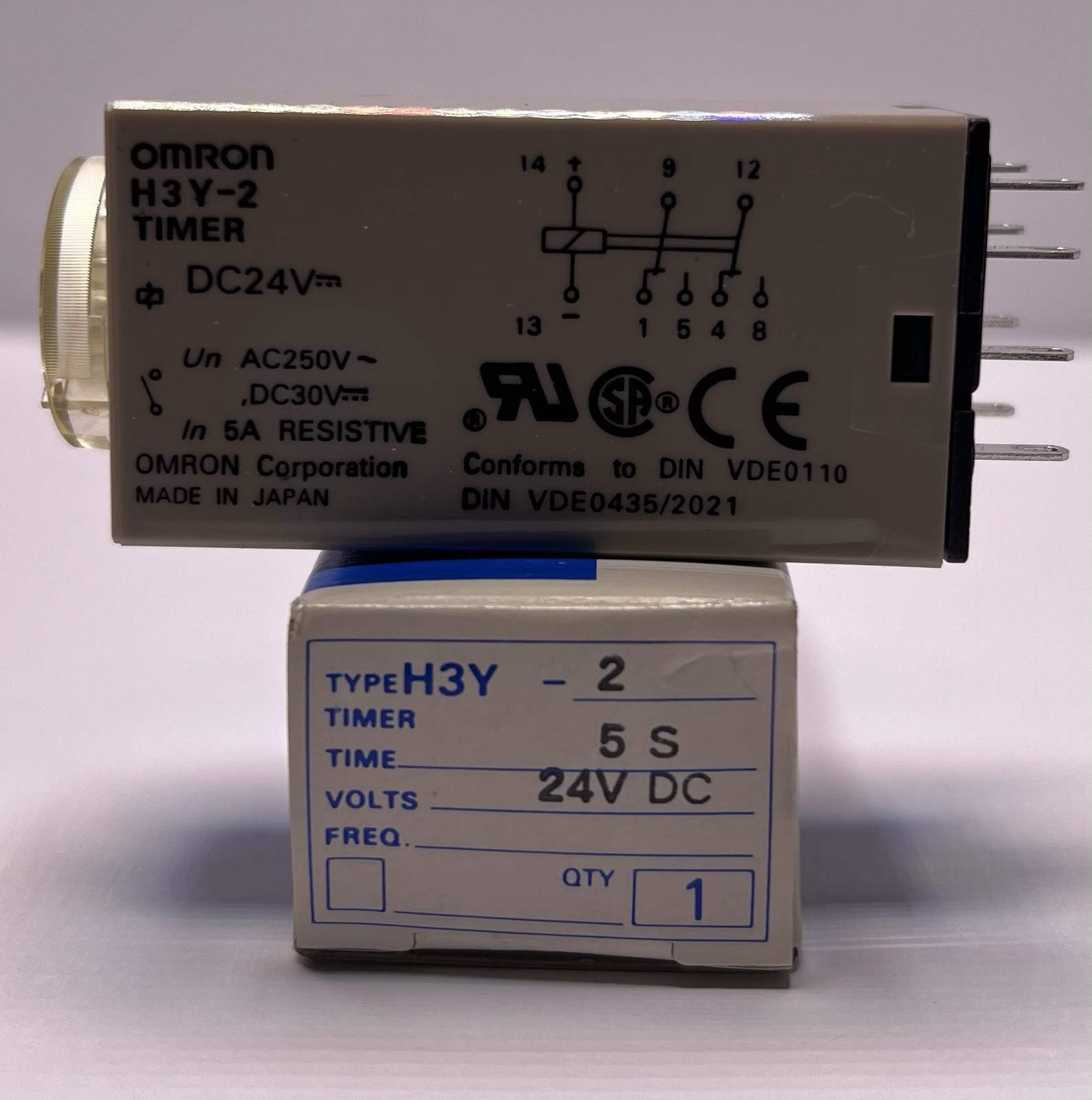 Omron H3Y-2 Timer Relay (5s) DC 24V