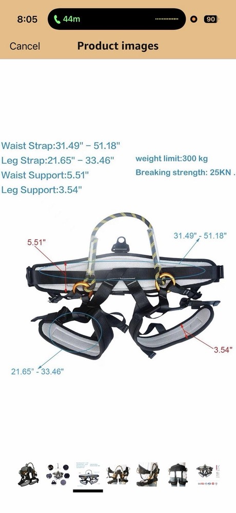HEEJO Climbing, Tree Climbing Harness