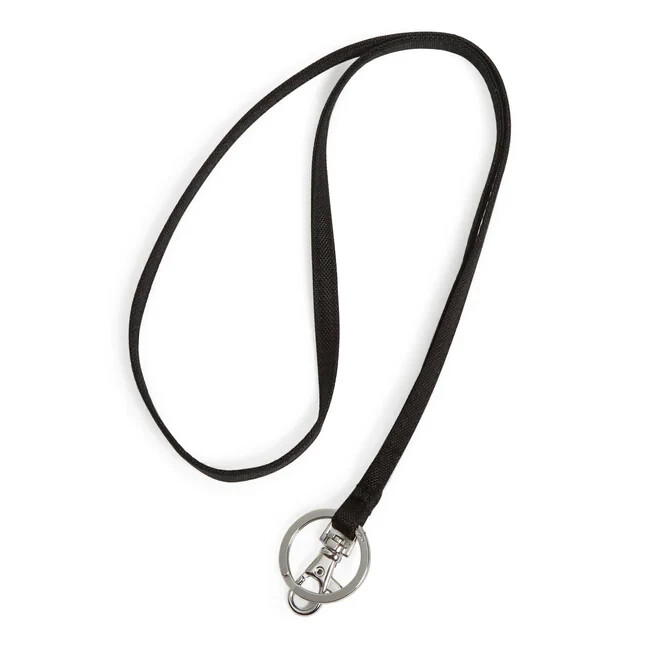 Vera Bradley Lanyard Lighten Up Black NWT for ID Case