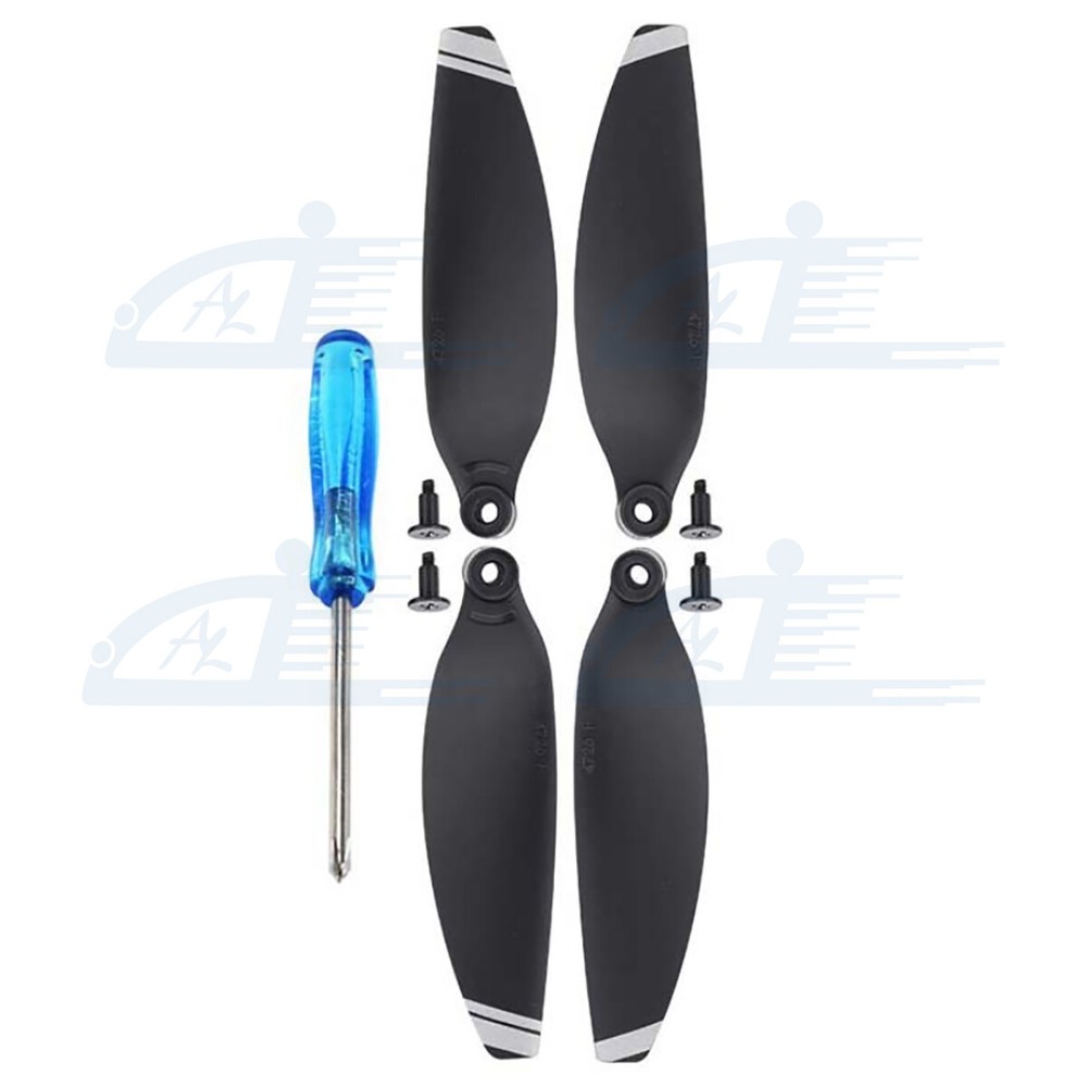 16pc Silver Low-Noise Propellers Foldable Drone Props Blades for DJI Mavic Mini