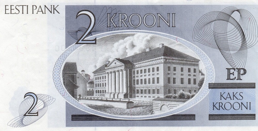Banknote Estonia 2 Krooni 1992 P70a