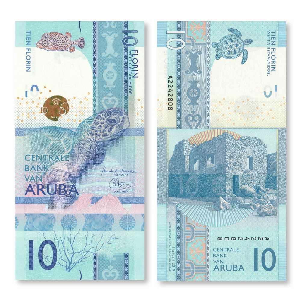 Aruba 10 Florin, 2019, B121a, UNC