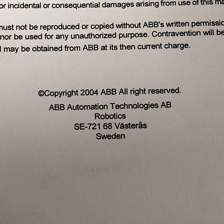 ABB 3HAC 7793-1 Revision C BaseWare User's Guide RobotWare OS4.0 - USED