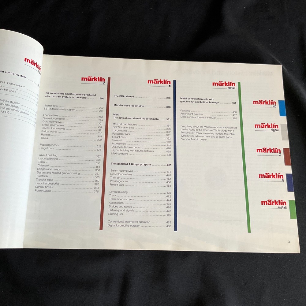 1997/98 E Complete Program MARKLIN HO TRAIN CATALOG & PRICE GUIDE - Good Cond.
