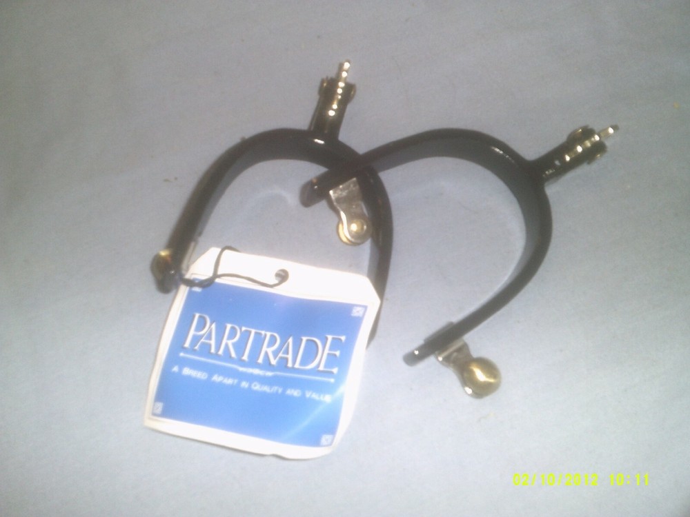 Spurs, Roping Partrade Interchangeable 10 Point Rowel Silver Color