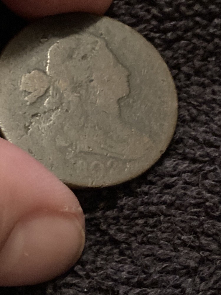 1802 Large Cent, circulated US coin