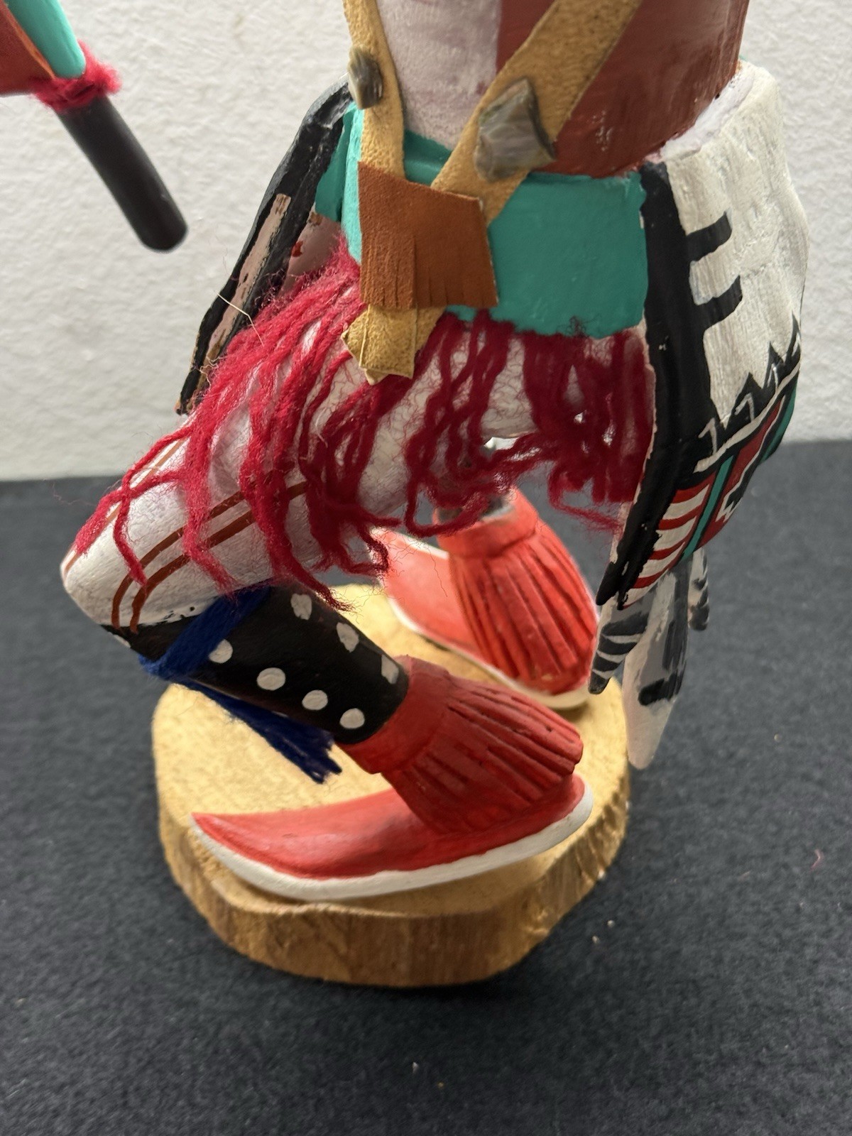 Vintage Kachina Doll Wolf Shaman 14 Inch Signed Al. Silas Jr.