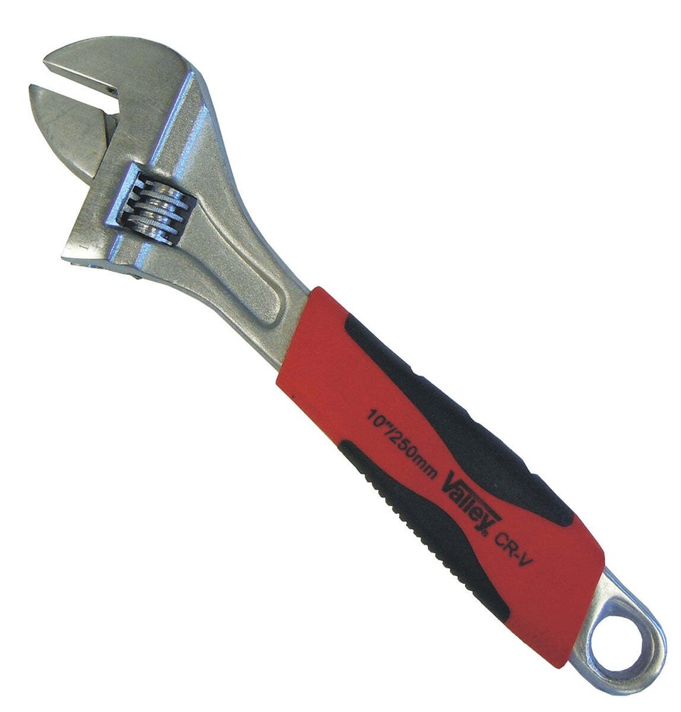 10" Adjustable Wrench with Soft-Touch Handle