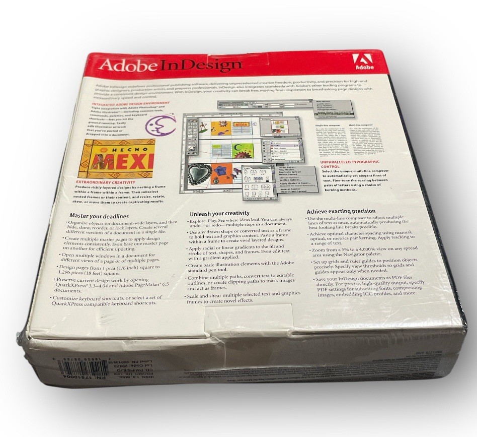 Adobe InDesign 1.0 For Macintosh- Promo Version New Sealed