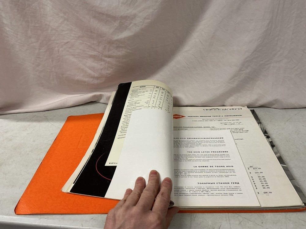 Pantool Machine Tools & Instruments Catalog Manual Lathes Grinders Balancing