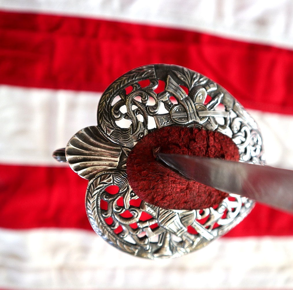 FRENCH INDIAN WAR REVOLUTIONARY WAR SILVER HILT SMALL SWORD HALLMARKED 1762